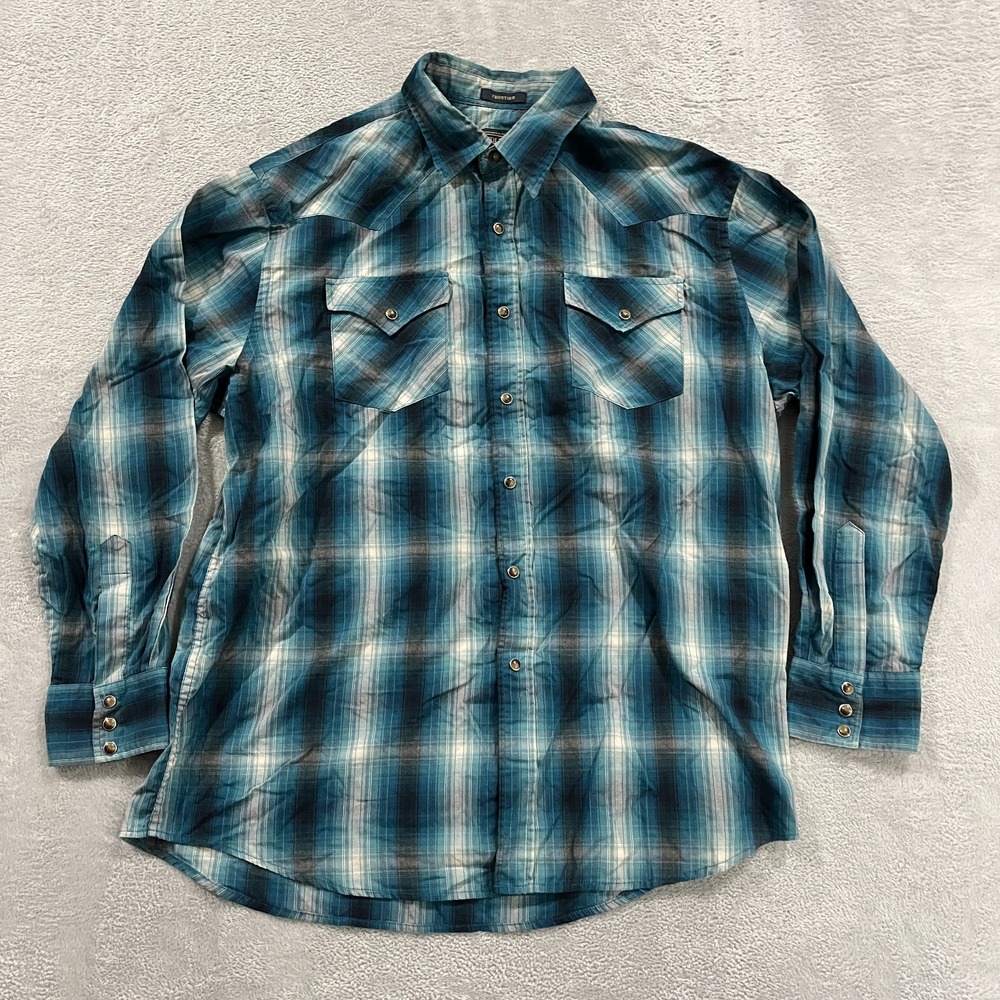 Pendleton Frontier Shirt Mens XL Long Sleeve Pearl Snap VTG Western Retro Cowboy